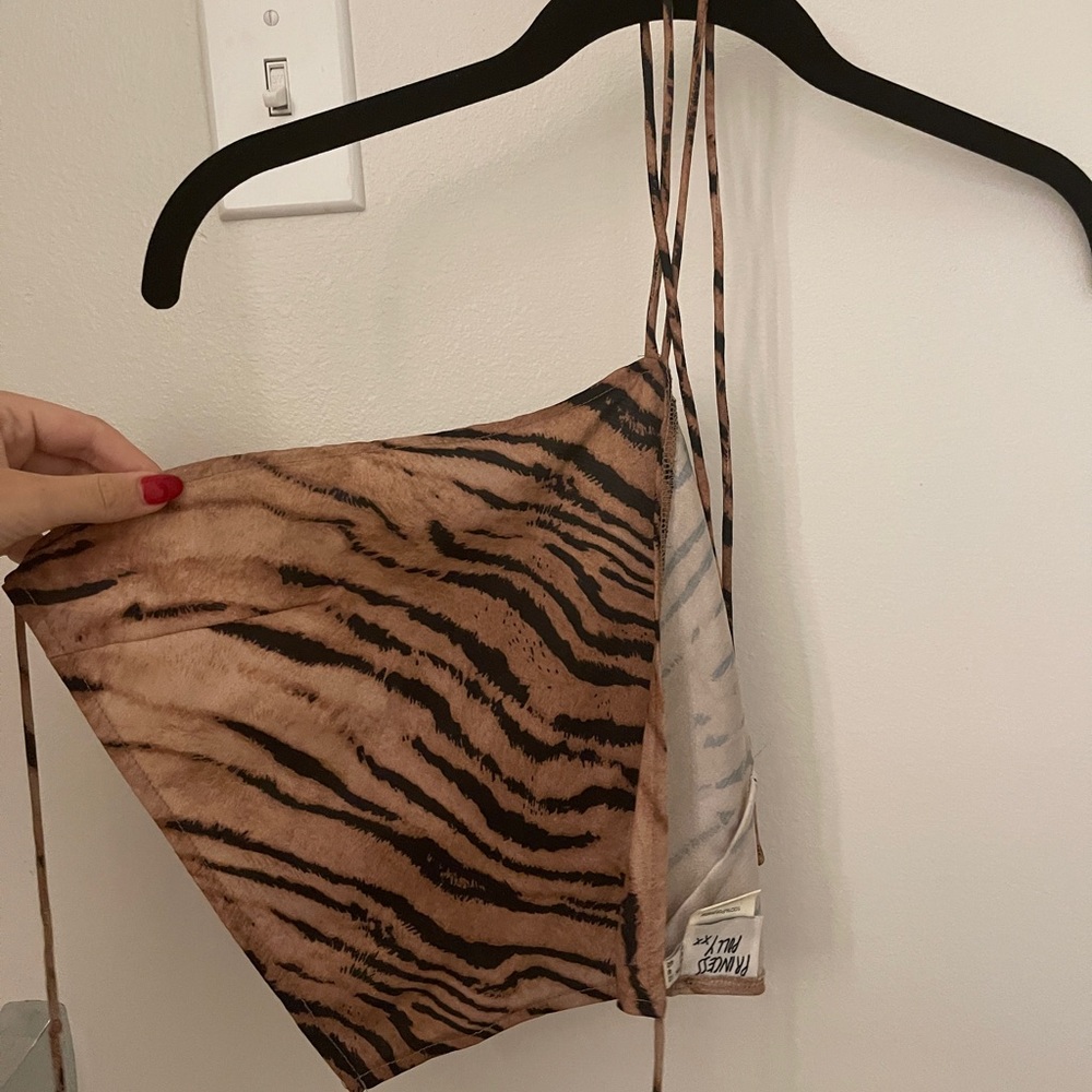 Triangle Tiger Scarf Top